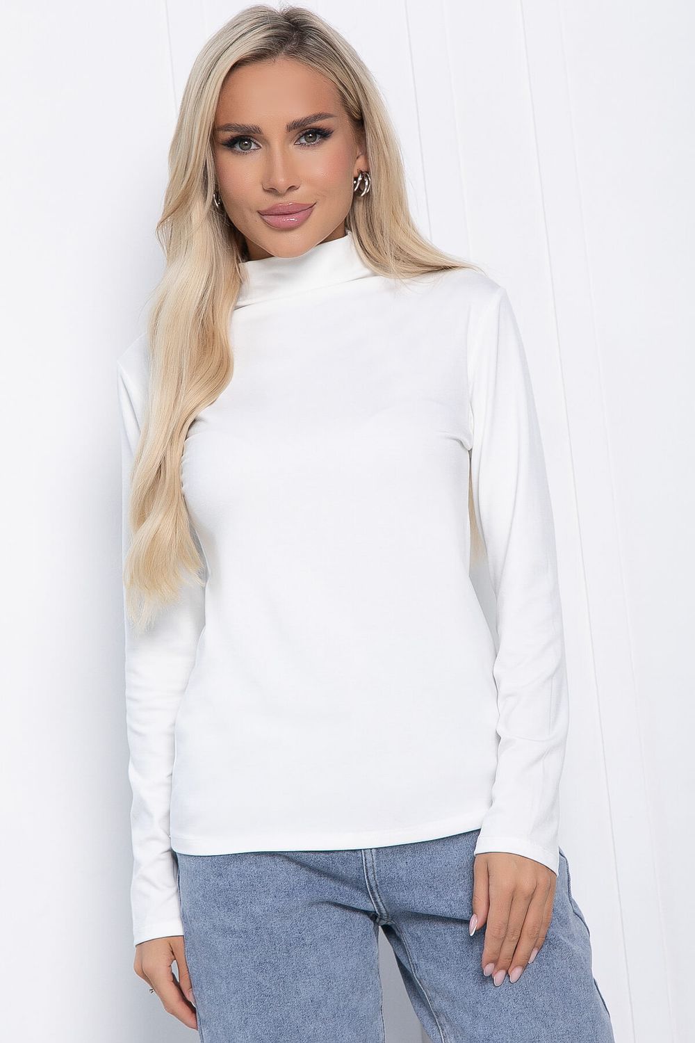 Лонгслив базовый (белый) Б11068 LT Collection