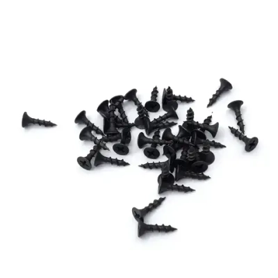 Саморезы по дереву/гипсокартону 3.5х25 мм. оксидированные чёрные 100 шт.