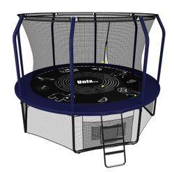 Батут UNIX line SUPREME GAME 12 ft (blue)