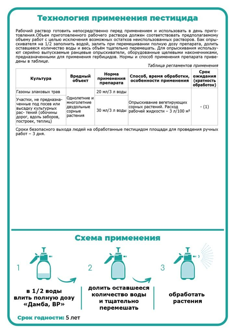 Дамба от сорняков 50 мл, Щелково Агрохим