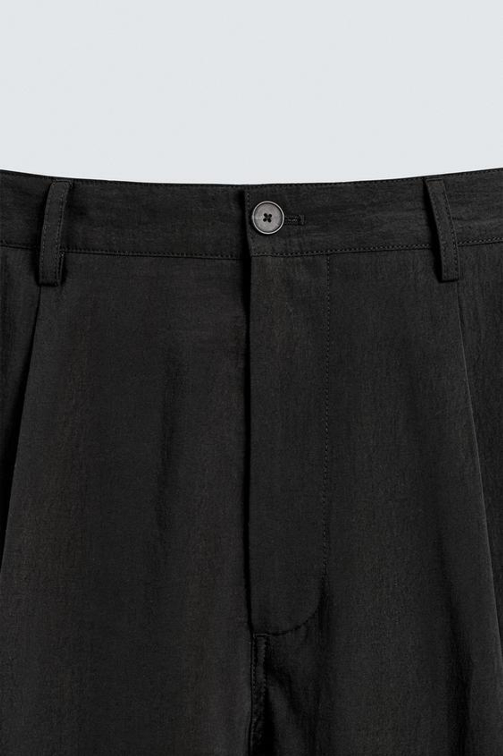 ZARA СТРУЯЩИЕСЯ КОСТЮМНЫЕ БРЮКИ, ЧЕРНЫЙ