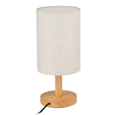 Светильник настольный Jazzway основа из натурального дерева