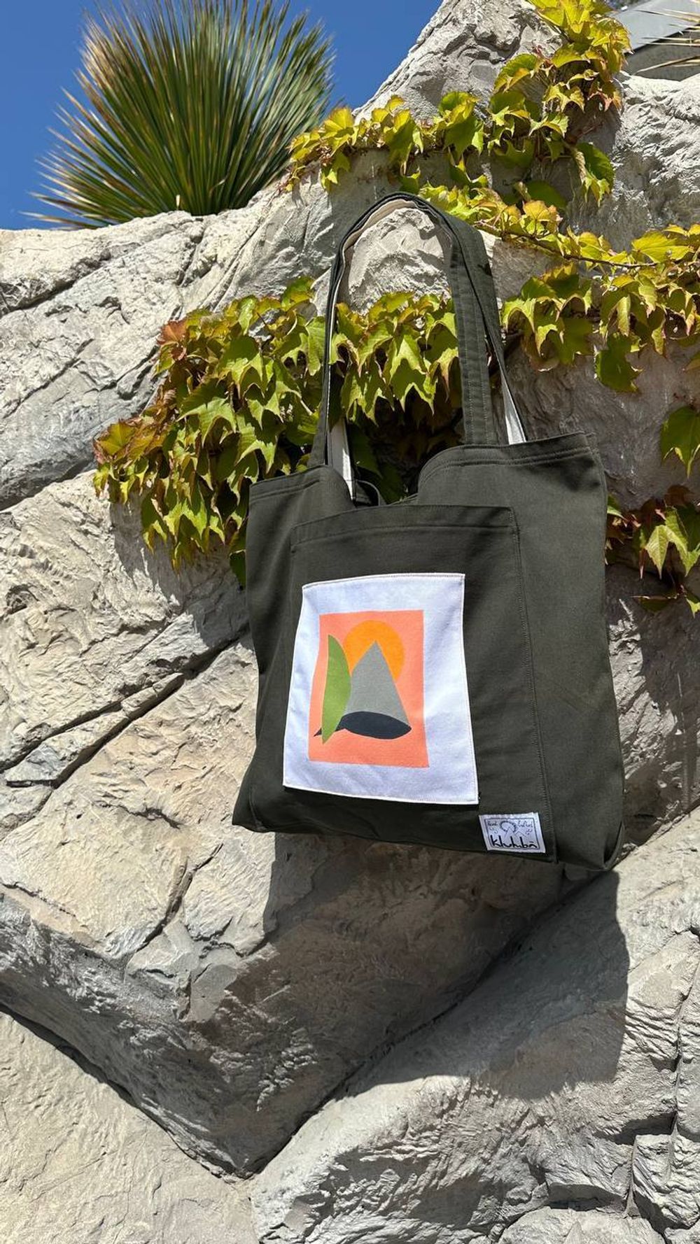 Шоппер Klumba Kombu Green c патчем