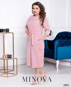 Платье 1126б-пудра Minova