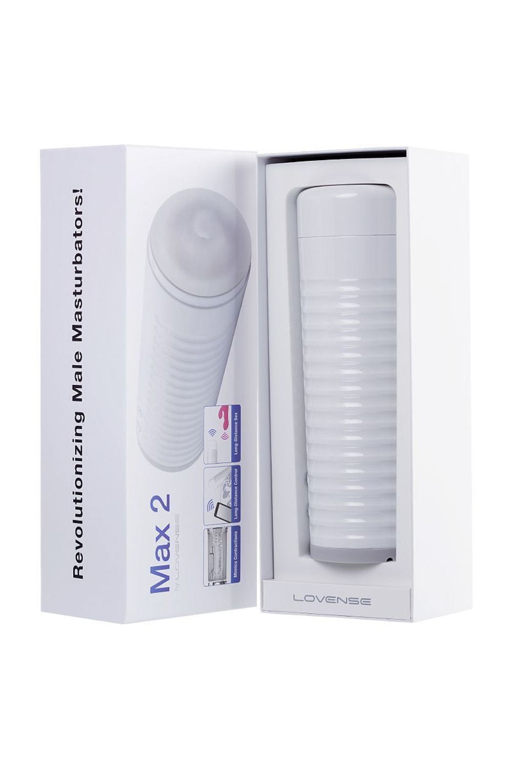 Белый мастурбатор Lovense Max 2 (Цвет: белый)