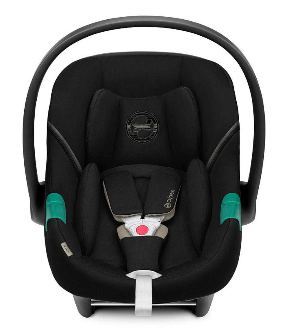 Коляска 3 в 1 Cybex Priam IV Matt Black complete и автокресло Aton S2 i-Size Moon Black Cozy Beige