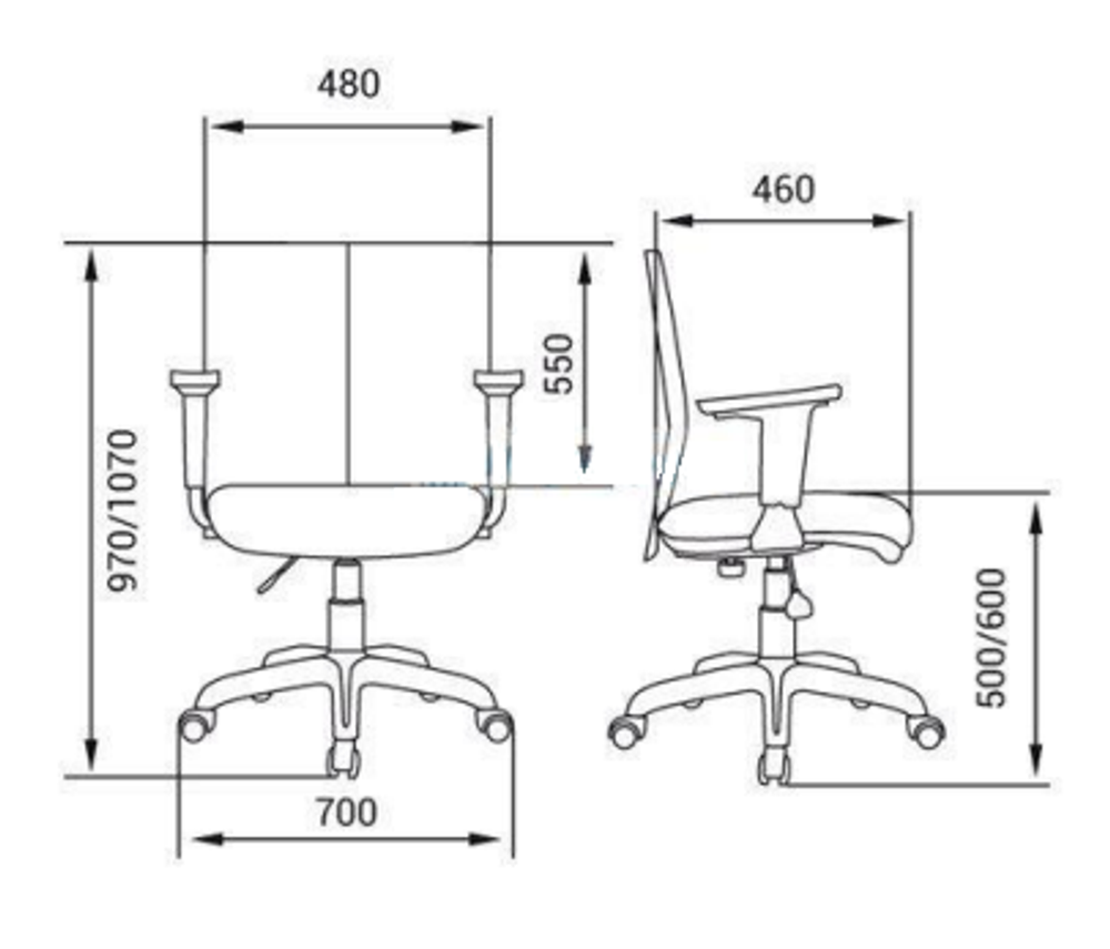 Кресло для руководителя ЛИНК Т КОРОТКИЙ