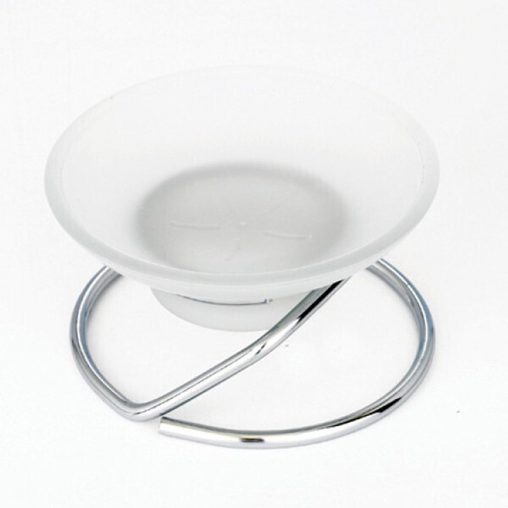 Мыльница настольная круглая хром LIDER Турция