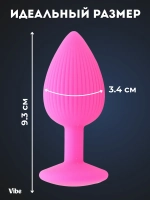 Силиконовая анальная пробка размер M