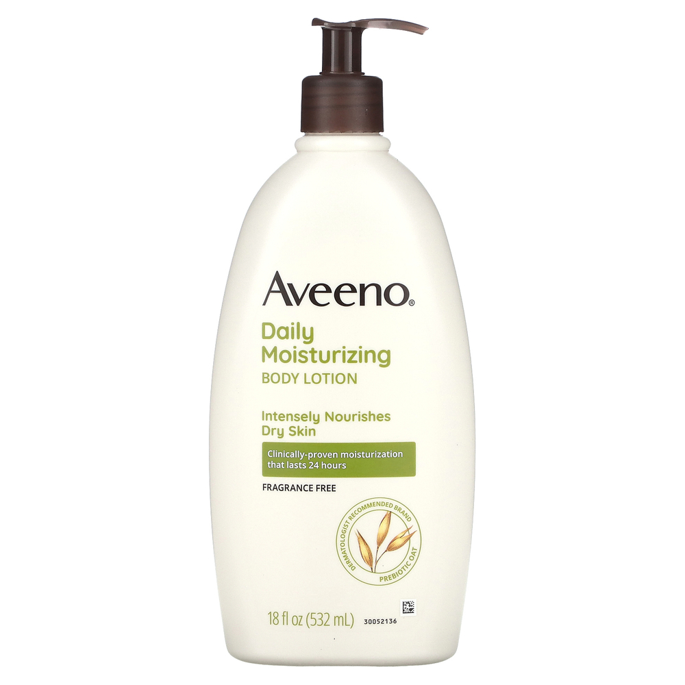 Aveeno, увлажняющий лосьон для ежедневного применения, без отдушки, 532 мл (18 жидк. унций)