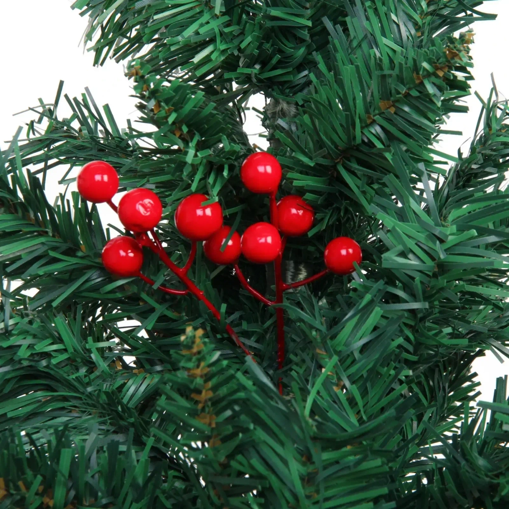 Ёлка «Финская» 120 см, ПВХ, шишки, ягоды (366 веток)