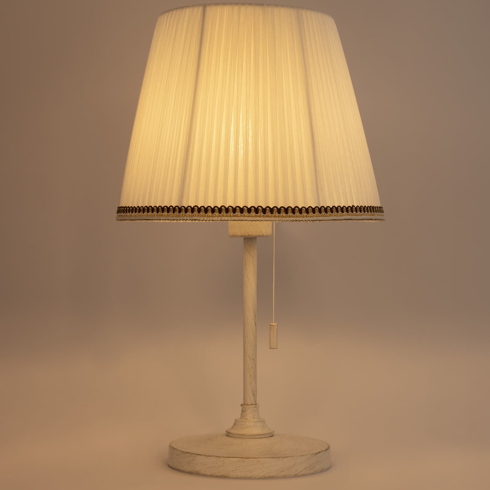 Citilux Линц CL402720 Настольная лампа патина с белым абажуром