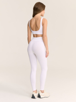 Бесшовные легинсы с высокой посадкой в рубчик