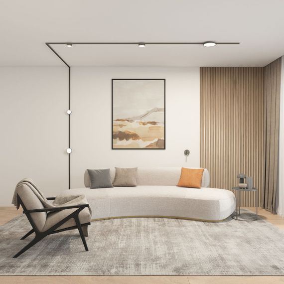 Трековый светодиодный светильник Denkirs Shine Flow DK5761-DN