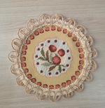 Набор гобеленовых салфеток Рябинка D15 см 10 шт