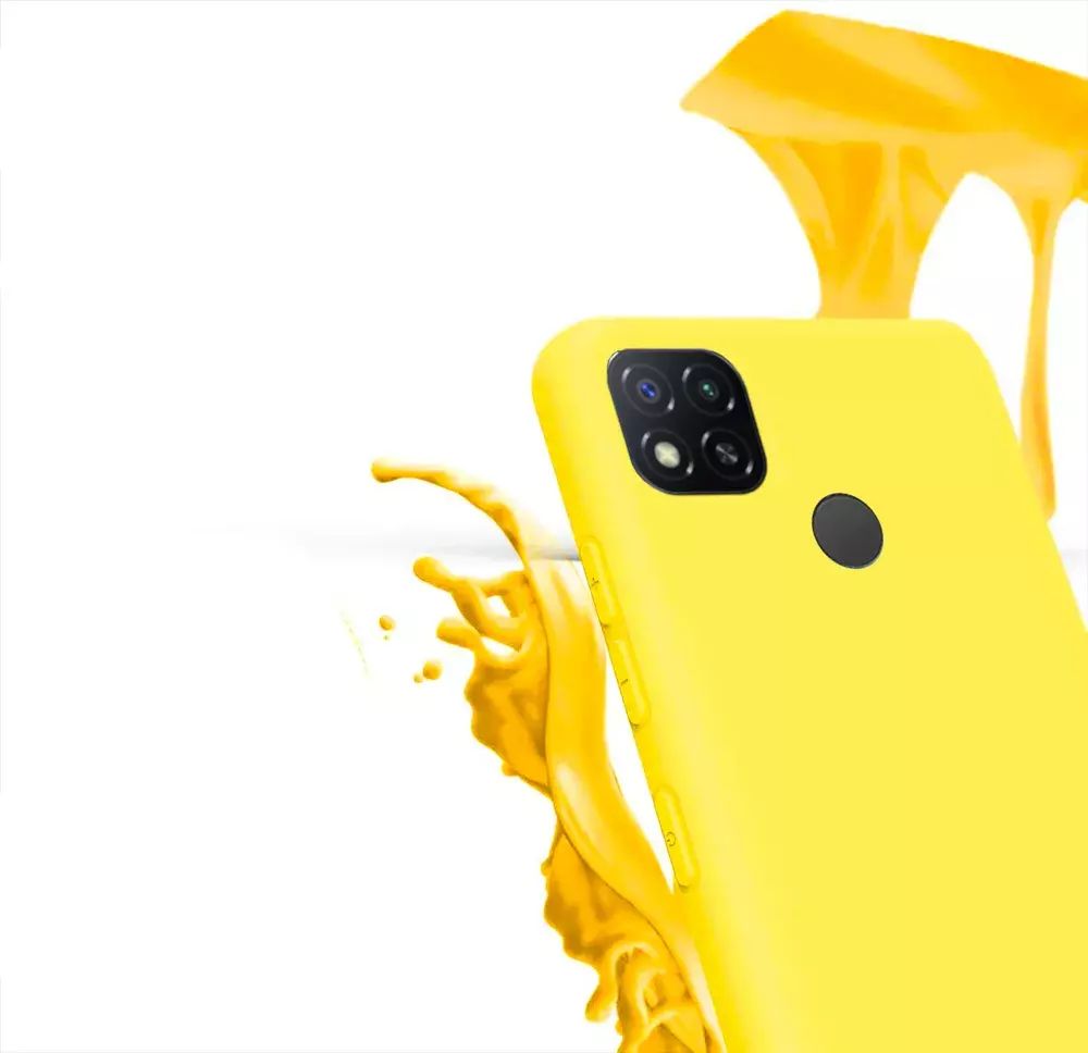 Накладка Xiaomi Redmi 9C силикон матовый желтый Zibelino