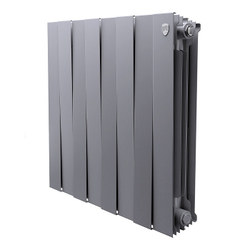 Радиатор биметаллический Piano Forte серый 500 8 секции