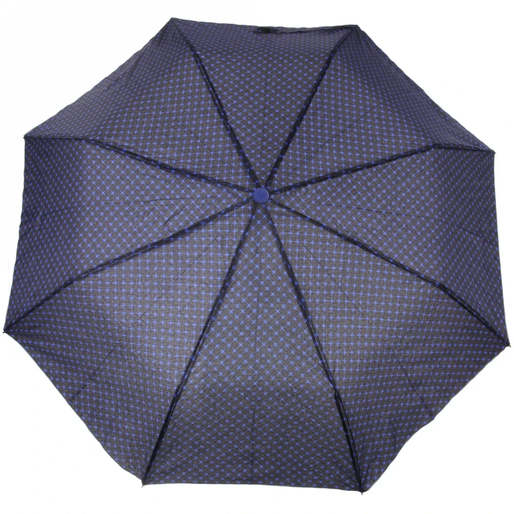 Зонт женский полуавтомат «Ультрамарин - Ореон», цвет микс, 8 спиц, d-100см, длина в слож. виде 30см