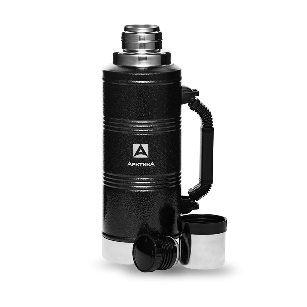 Термос "Арктика" с узким горлом американский дизайн 106-2200P 2.2 л (цвет - черный)