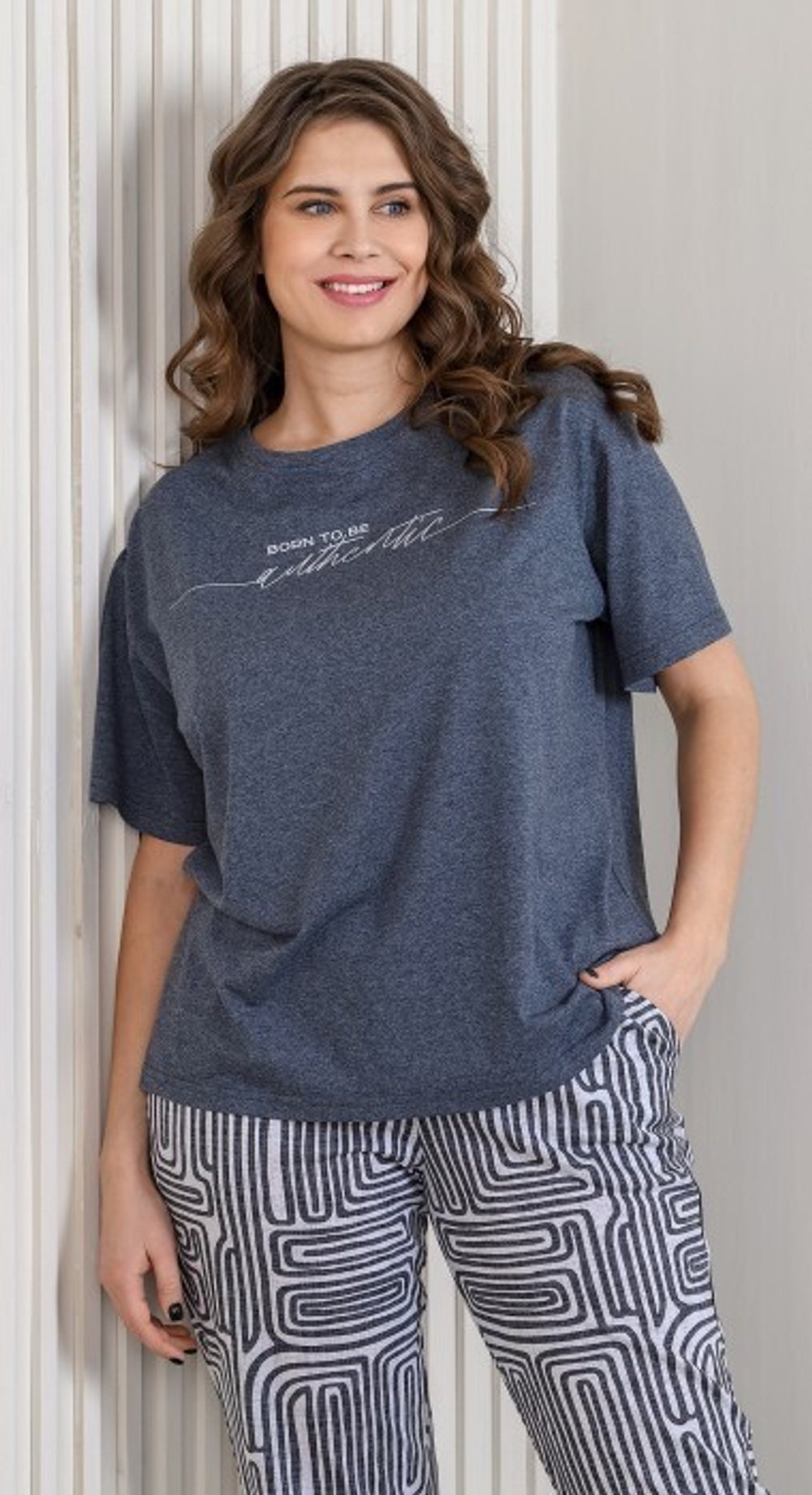 [m]Комплект женский штаны+футболка К-779