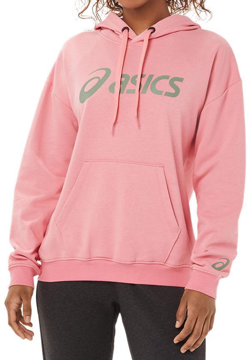 Женская Кофта теннисная Asics Big Asics OTH Hoodie W - peach petal/slate grey