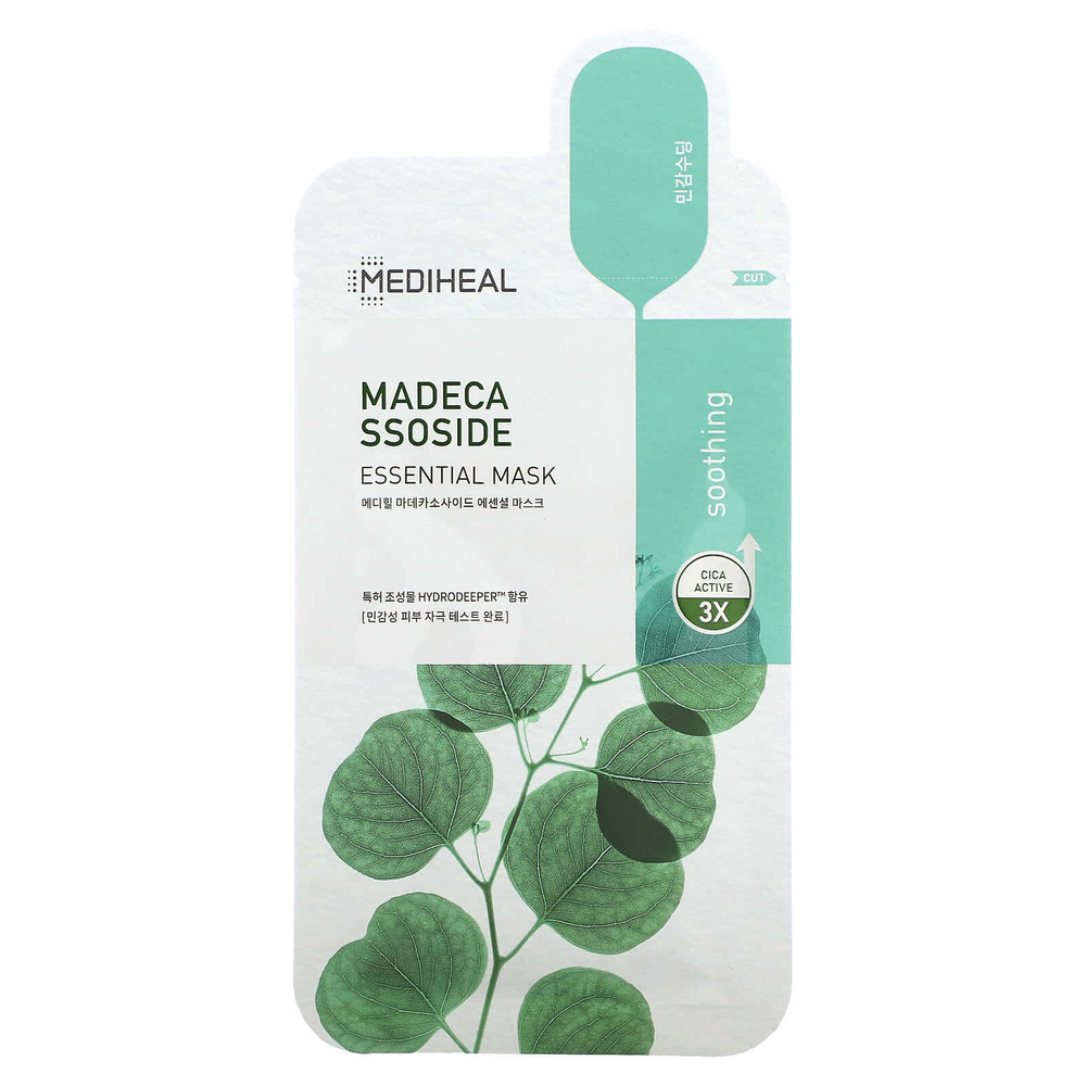 MEDIHEAL, Мадекассосид, маска для ухода за кожей, 1 шт., 24 мл (0,81 жидк. унц.)