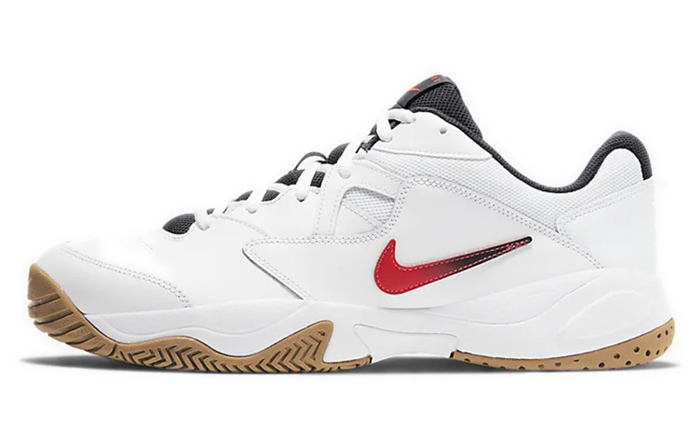 Nike Court Lite 2 lightweight non-slip low-cut sports tennis shoes for men and women with the same white and red