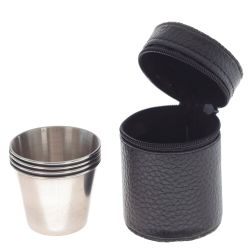 GAEM Набор из 4-х стопок в чехле, 50 мл, L5,5 W5,5 H7,5 см