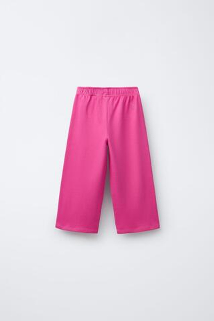 ZARA БРЮКИ WIDE LEG, ЦВЕТ ФУКСИИ