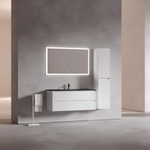 Тумба подвесная под раковину Sancos Libra, белый глянец 1190х450х500 мм