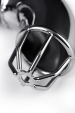 Серебристый мужской пояс верности TOYFA Metal (Цвет: серебристый)