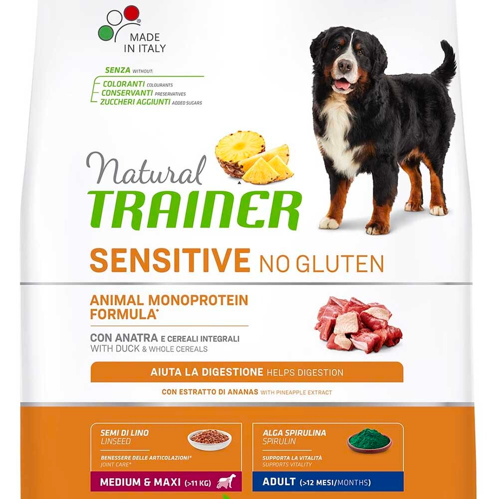 Trainer Dog Adult Medium&Maxi Sensitive Duck - корм для собак средних и крупных пород, склонных к аллергии (утка)