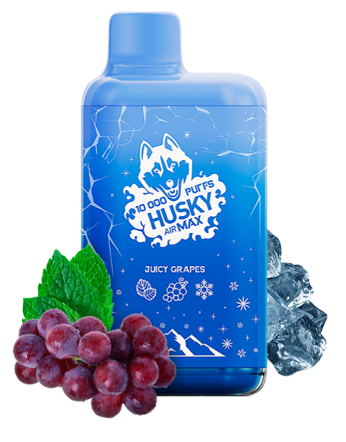 Одноразовая электронная сигарета Husky Air Max - Juicy Grapes (10000 затяжек)