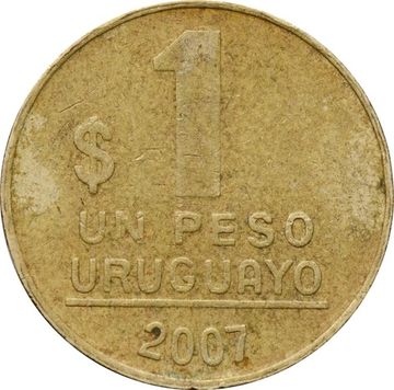 1 песо 2007 Уругвай
