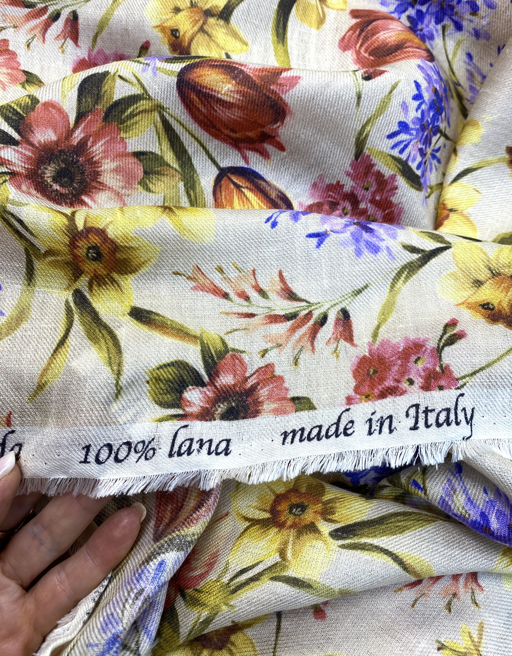 Ткань платьевая (Италия) 100% шерсть ш-150см цена за 1 м