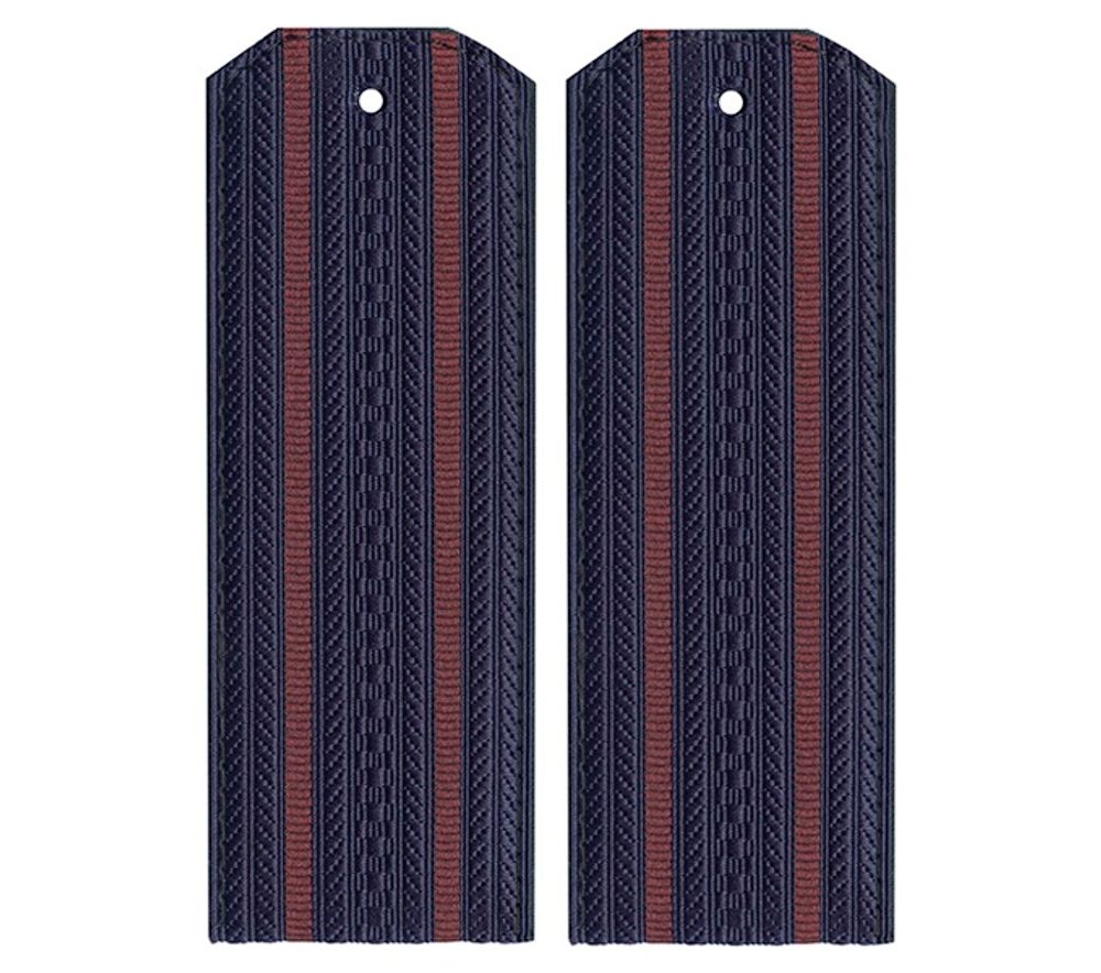 Погоны темно-синие 2 краповых просвета Росгвардия