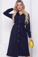 Платье рубашка "Джоанна" (синее) П8527 LT Collection