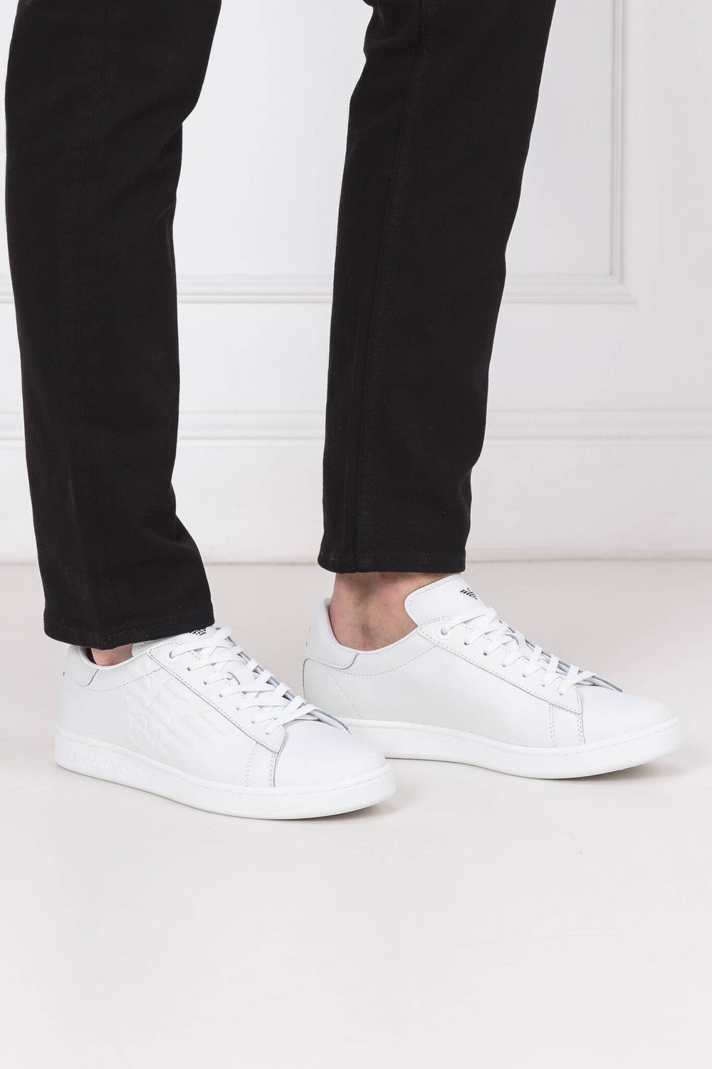 Кожаные кроссовки EA7 - белый(X8X001 XCC51)