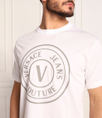 футболка Versace Jeans Couture - белый(73GAHT05CJ00T)