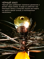 Мормышка Королевский муравей черный кардинал