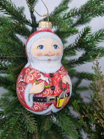 Игрушка Стеклянная Дед мороз