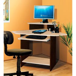 Стол компьютерный "СК-4" (венге/дуб млечный), ЛДСП, Фант-мебель, г. Волжск