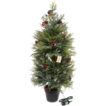 Ёлка светодиодная в горшке «Лесная радость» 90 см, (260 веток) 80 ламп LED, цвет свечения-Теплый белый