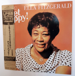 Винтажная виниловая пластинка LP Ella Fitzgerald Get Happy (Japan 1994)