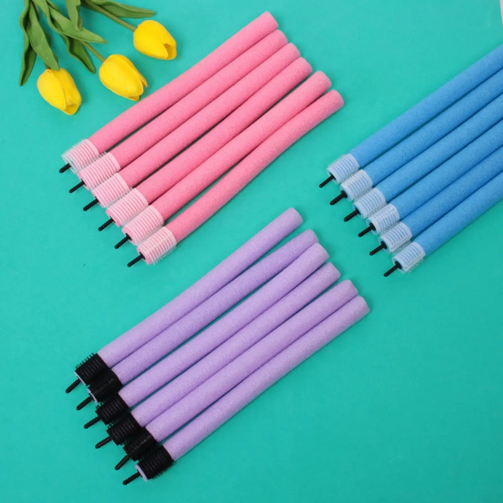 Бигуди бумеранги «Super Style»,6 шт, цвет микс, 24 см, d-18 мм