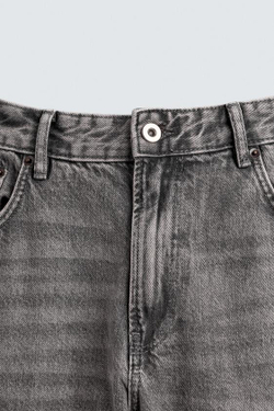 ZARA ДЖИНСЫ FLARED FIT, СЕРЫЙ