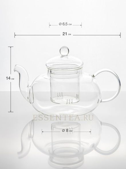 Чайник стеклянный "Танг Пу" с колбой 800 мл