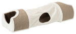 Туннель-когтеточка для кошек Trixie Scratching Tunnel, размер 110x30x38см., светло-серый / коричневый