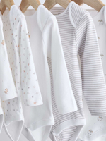 Боди с длинным рукавом для малышей Next K79-876, 5 шт., Белый