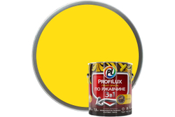 Грунт-эмаль по ржавчине 3 в 1 Profilux полуматовая жёлтая